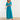 25068 Maxi Jurk Met Grafische Bloemenprintfelgras | Cobalt - Green