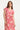 25072 Midi Jurk Met Grafische Print | Pink - White
