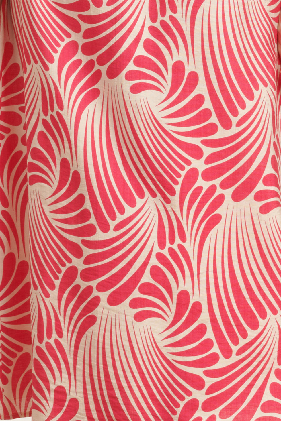 25072 Midi Jurk Met Grafische Print | Pink-White