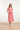 25072 Midi Jurk Met Grafische Print | Pink - White