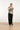 25088 -Te Satijnen Top Met Ornamentenprint | Off White - Black