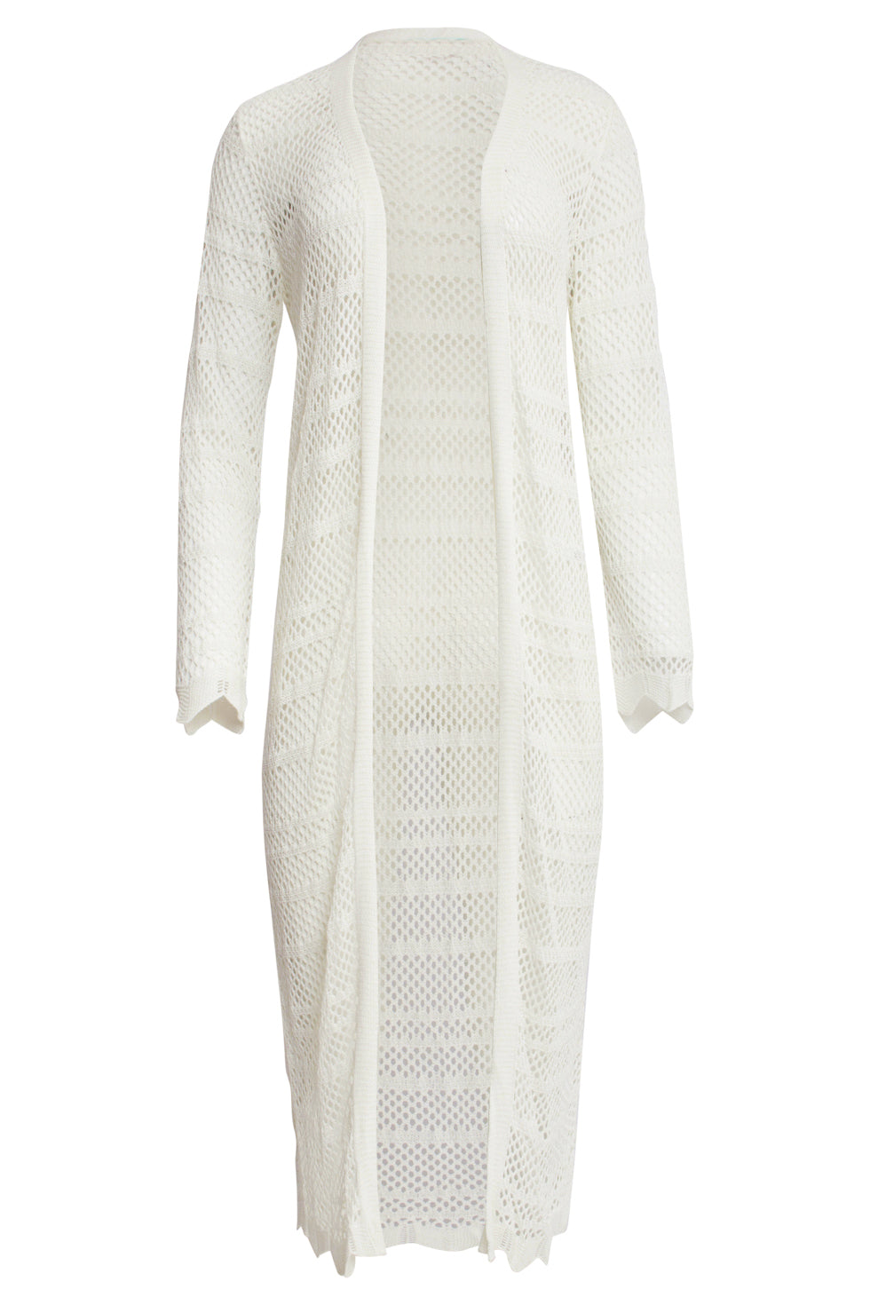 25094 Maxi Cardigan | White
