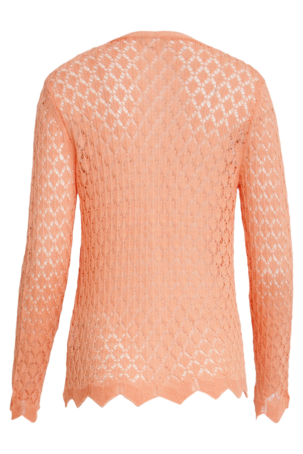 25095 Perzische Crochet Gebreide Cardigan | Peach
