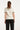25096 Gebreid Top Met E Contrastafwerking | Off White - Black
