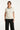 25096 Gebreid Top Met E Contrastafwerking | Off White - Black