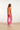 25096 Peach Knitted Top Met Contrasterende Rand | Peach - Pink