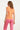 25096 Peach Knitted Top Met Contrasterende Rand | Peach - Pink