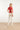 25097 Multicoloured Zigzag Knitted Top | Red - Muticolour