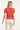 25097 Multicoloured Zigzag Knitted Top | Red - Muticolour