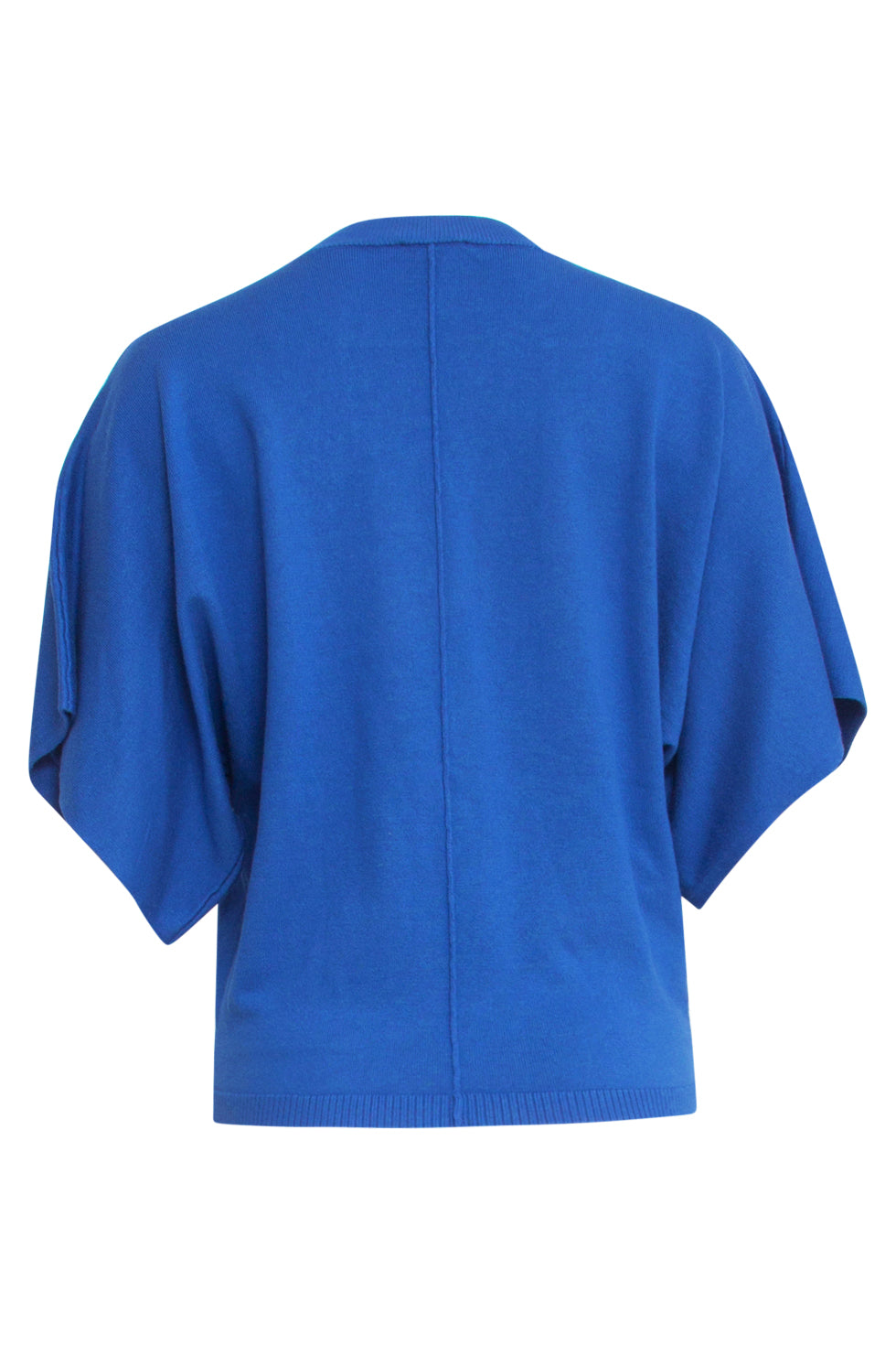 25103 Cobalt Losse Gebreide Top Met 3/4 Kimono Mouwen | Cobalt