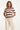 25109 Gebreide Trui Met , Colourblock | Old Pink - Muticolour