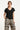 25120 Stretchy Crinkle Top Met V-Hals | Black