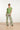 25120 Top Licht Stretchy Crinkle V-Hals | Light Green