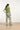 25120 Top Licht Stretchy Crinkle V-Hals | Light Green