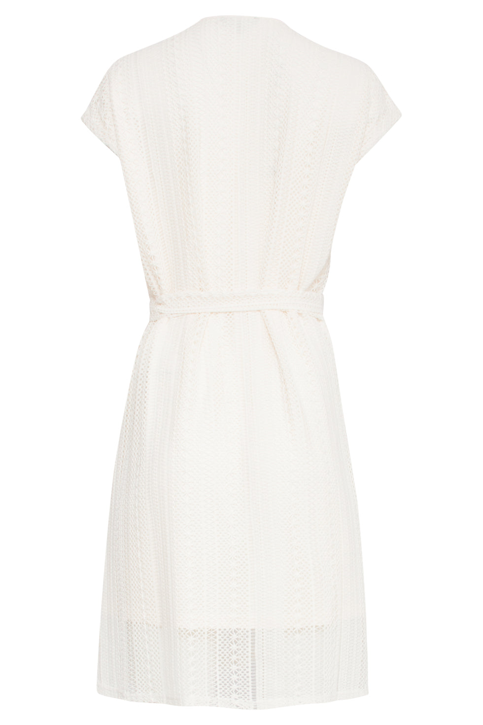 25122 Lace-Achtige Jurk | Off White