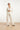 25130 Te Pinstripe Linnen Blazer | White - Black