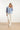25136 Broderie Anglaise Top met V-Hals en 3/4 Mouwen – Smashed Lemon | Cobalt - White