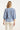 25136 Broderie Anglaise Top met V-Hals en 3/4 Mouwen – Smashed Lemon | Cobalt - White
