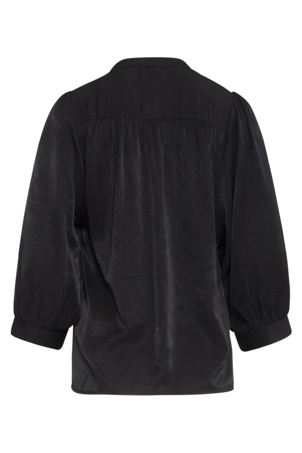 25142 E Rayon Satijnen Blouse | Black