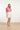 25148 Linnen Top Met V-Hals | Pink