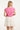25148 Linnen Top Met V-Hals | Pink