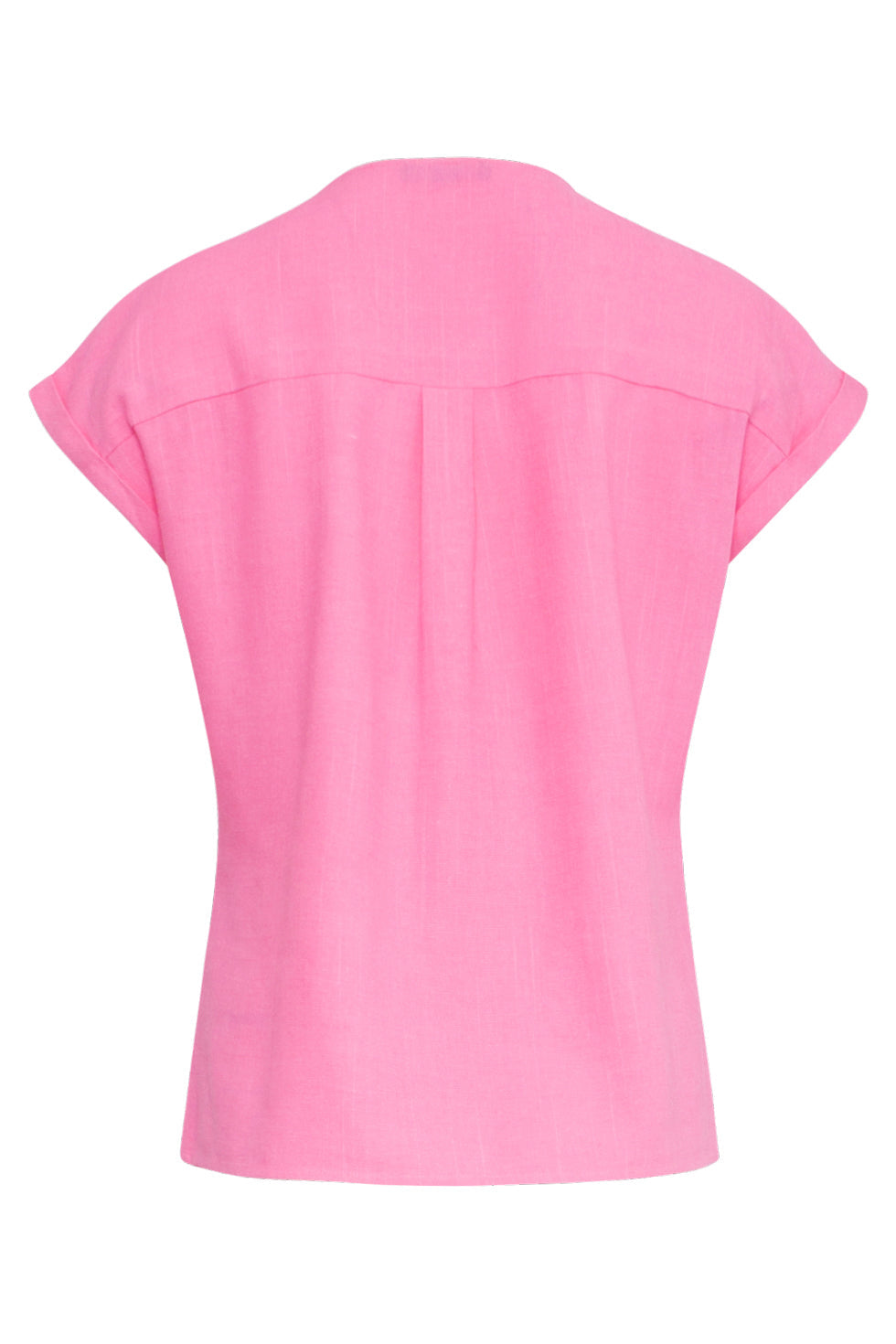 25148 Linnen Top Met V-Hals | Pink