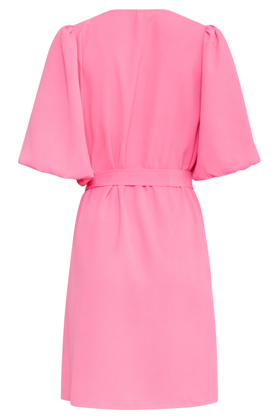 25152 Balloon Sleeve Kort Jurk | Pink