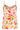 25158 Top Met Multi Bladerenprint | White - Muticolour