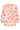 25164 Perzik Animal Print Top Met V-Hals | Orange - Black