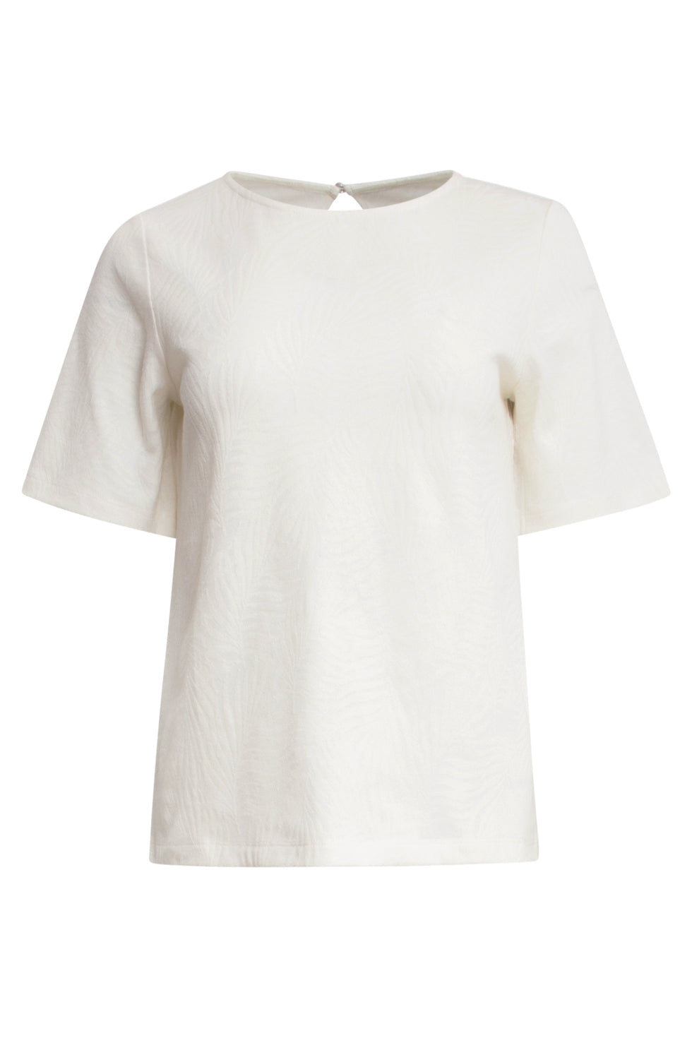 25169 Bladtextuur Top | White