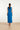 25173 Cobalt Stretch Midi Jurk Met V-Hals | Cobalt