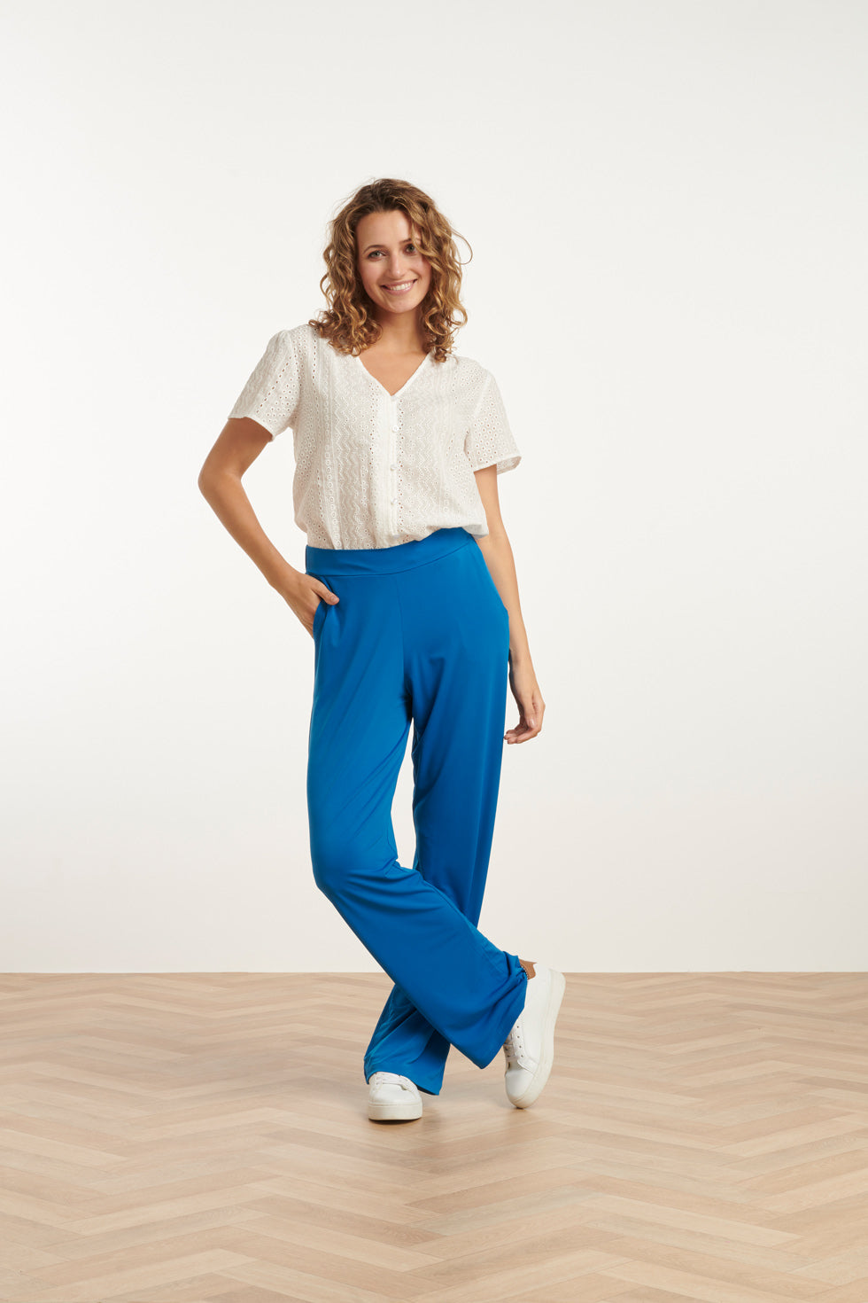 25174 Cobalt Stretch Broek | Cobalt