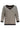 25179 - Top Met Chevron Streepprint | Black - Gold