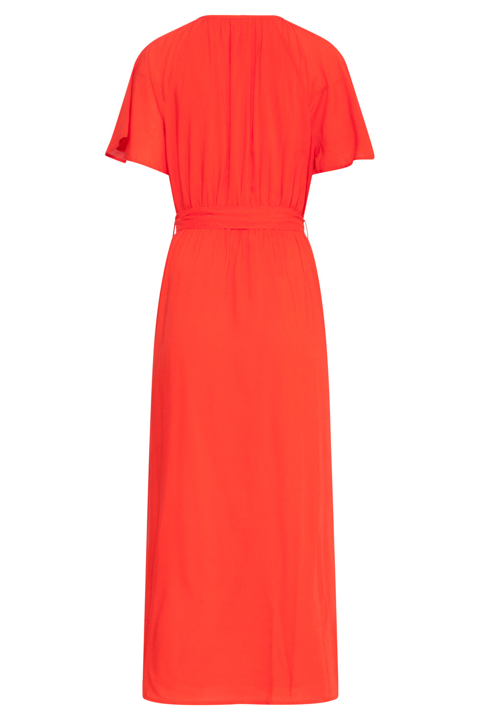 25191 Viscose Midi Jurk | Red