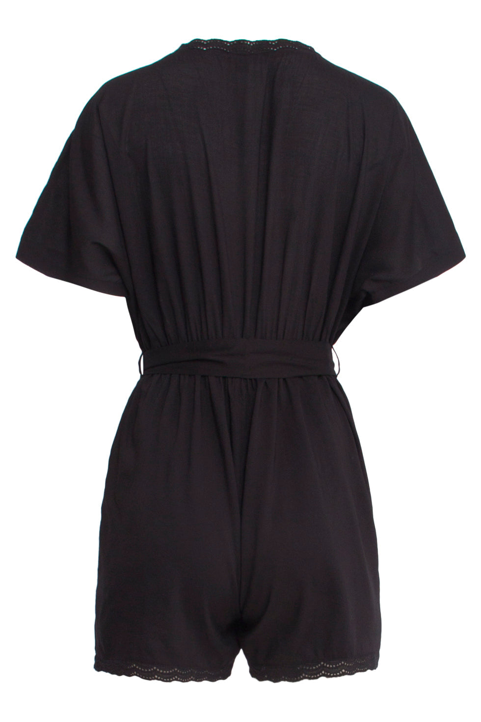 25193 E Viscose Playsuit | Black