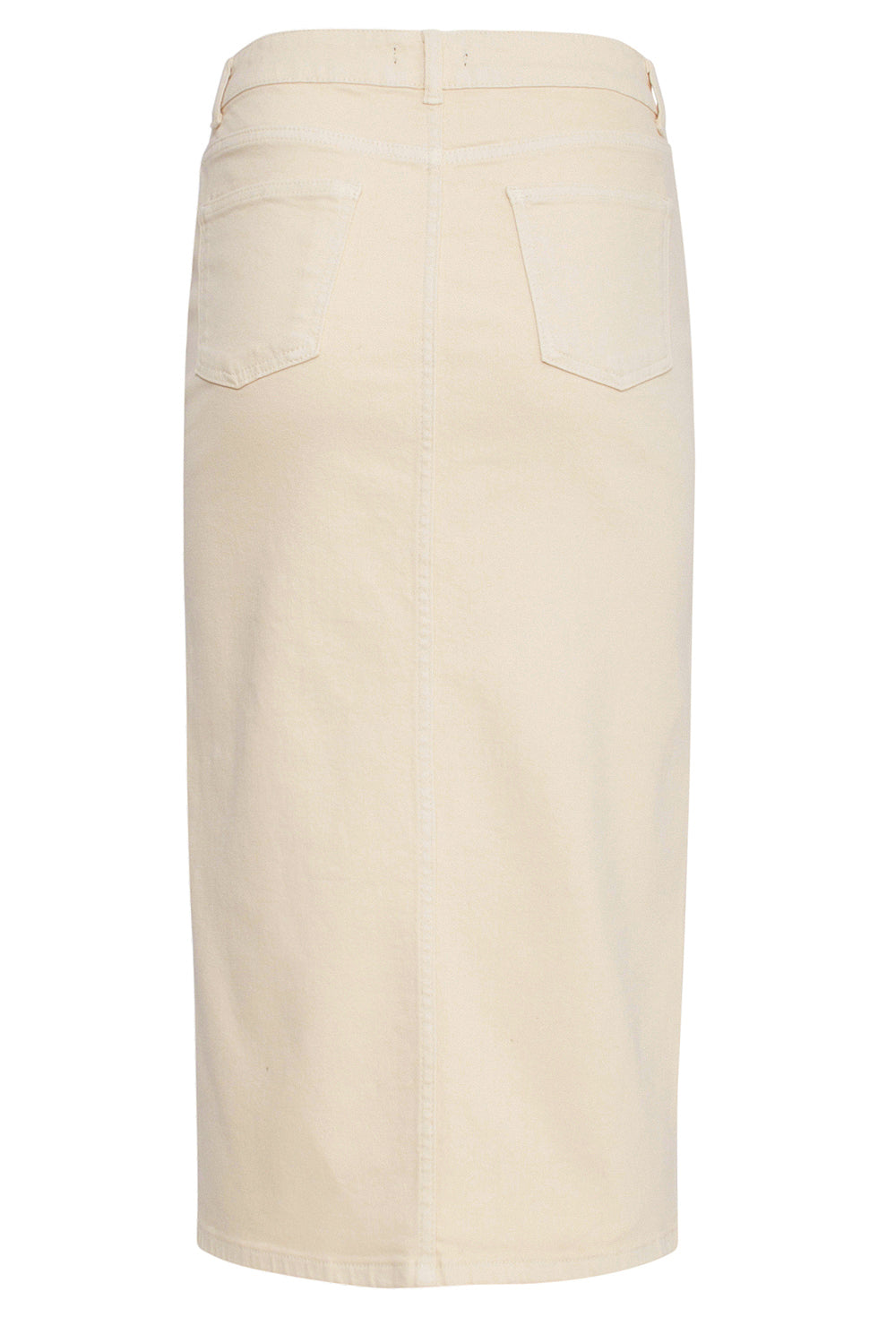25205 E Denim Midi-Rok | Sand