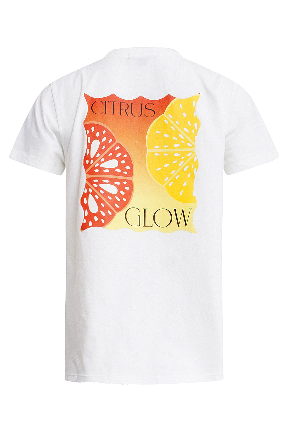 25227 Te Katoenen T-Shirt Met Citrus Glow Print | White - Muticolour