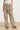 25235 Wide Leg Travel Quality Broek Met E Bloemenprint | Sand - Black