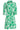 25246 Te Jurk Met Bladerenprinttravelkwaliteit | Green - White