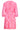25263 Bloemen Geborduurde Korte Jurk Met V-Hals | Pink - Red