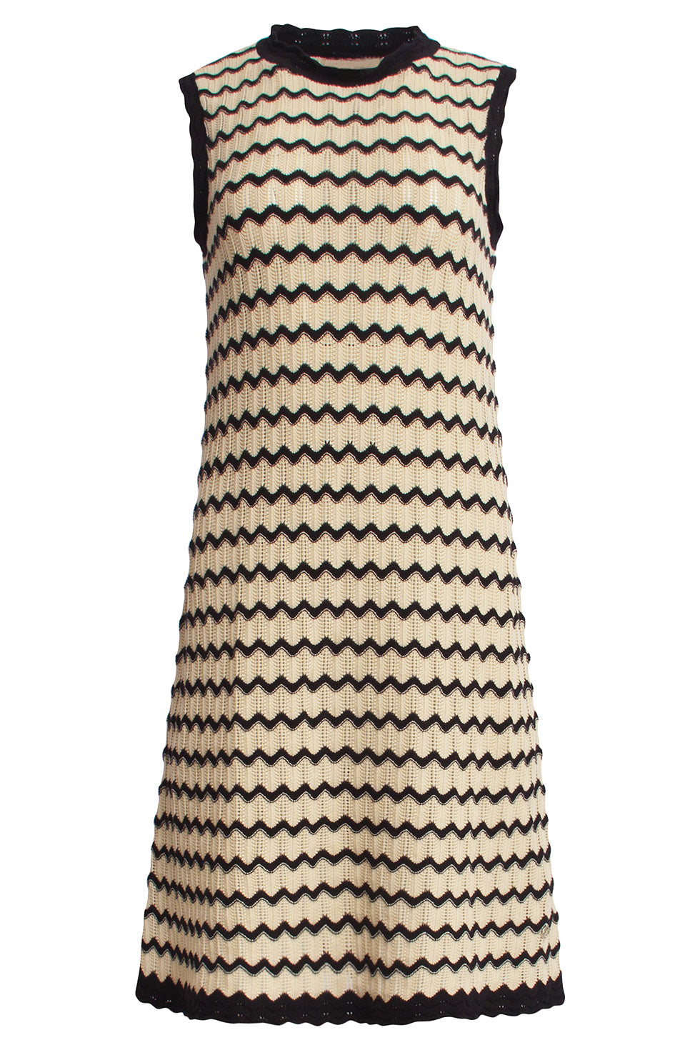 25308, Jurken | Offwhite-Black