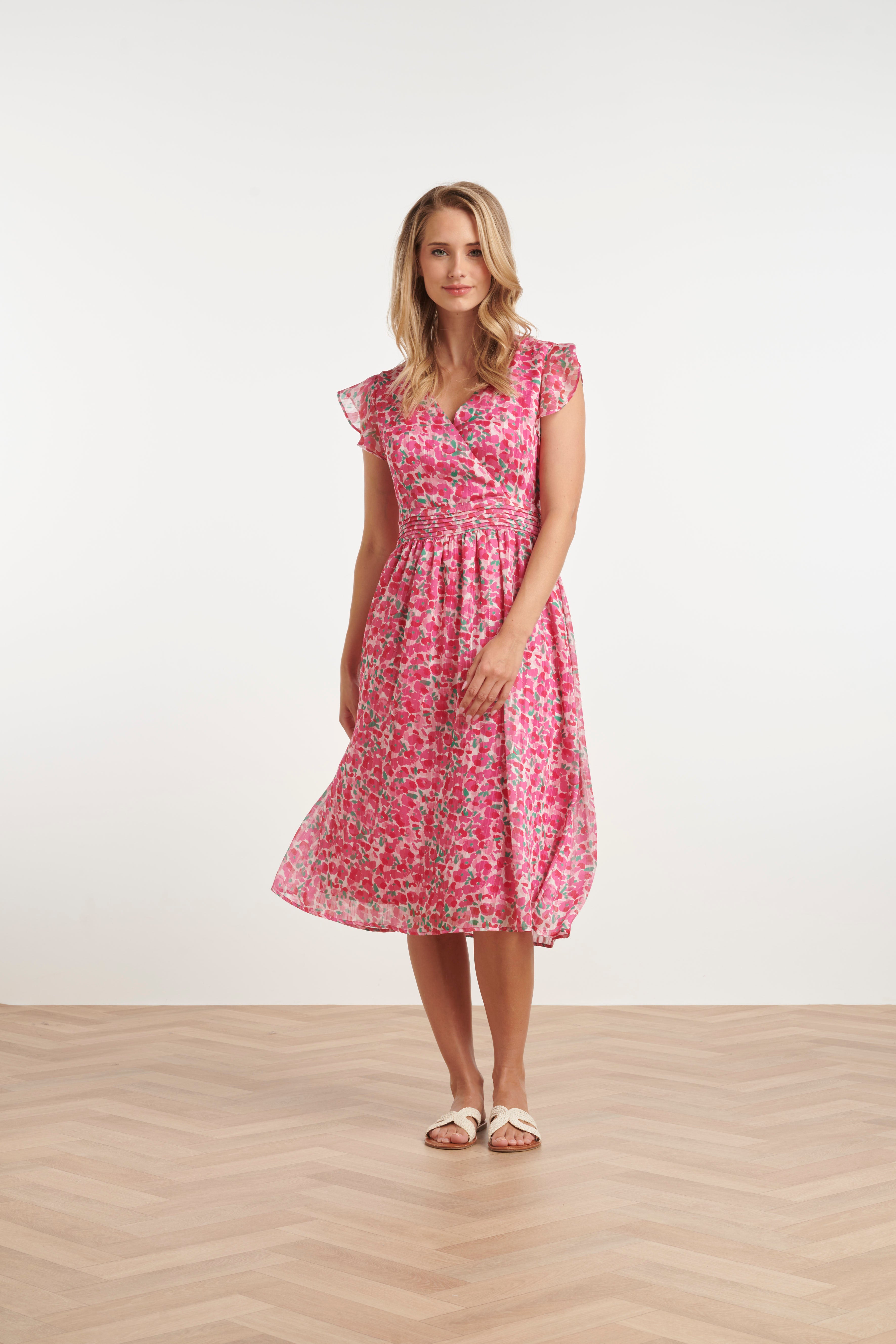 25344, Jurken | Fuchsia - Muticolour