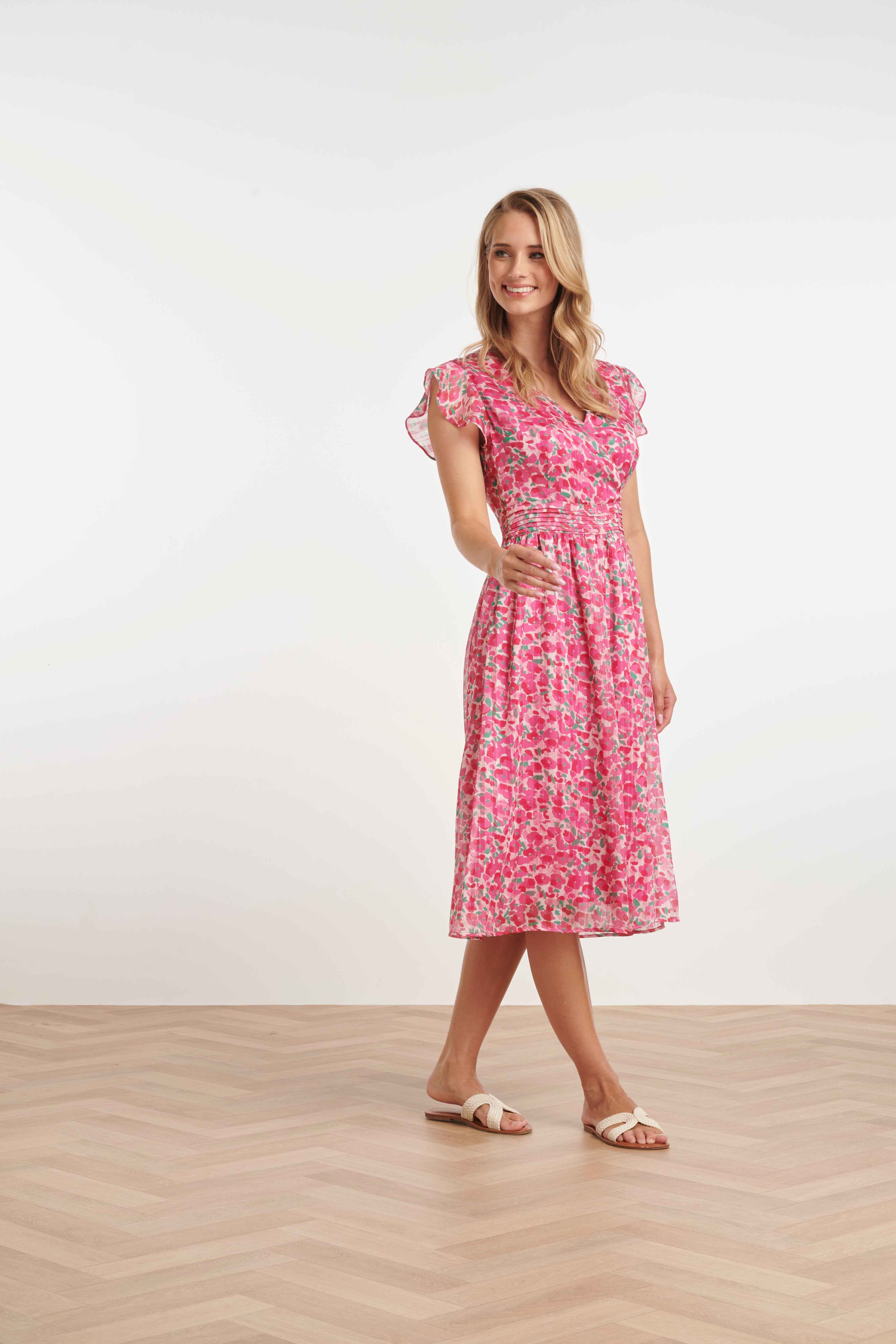 25344, Jurken | Fuchsia - Muticolour