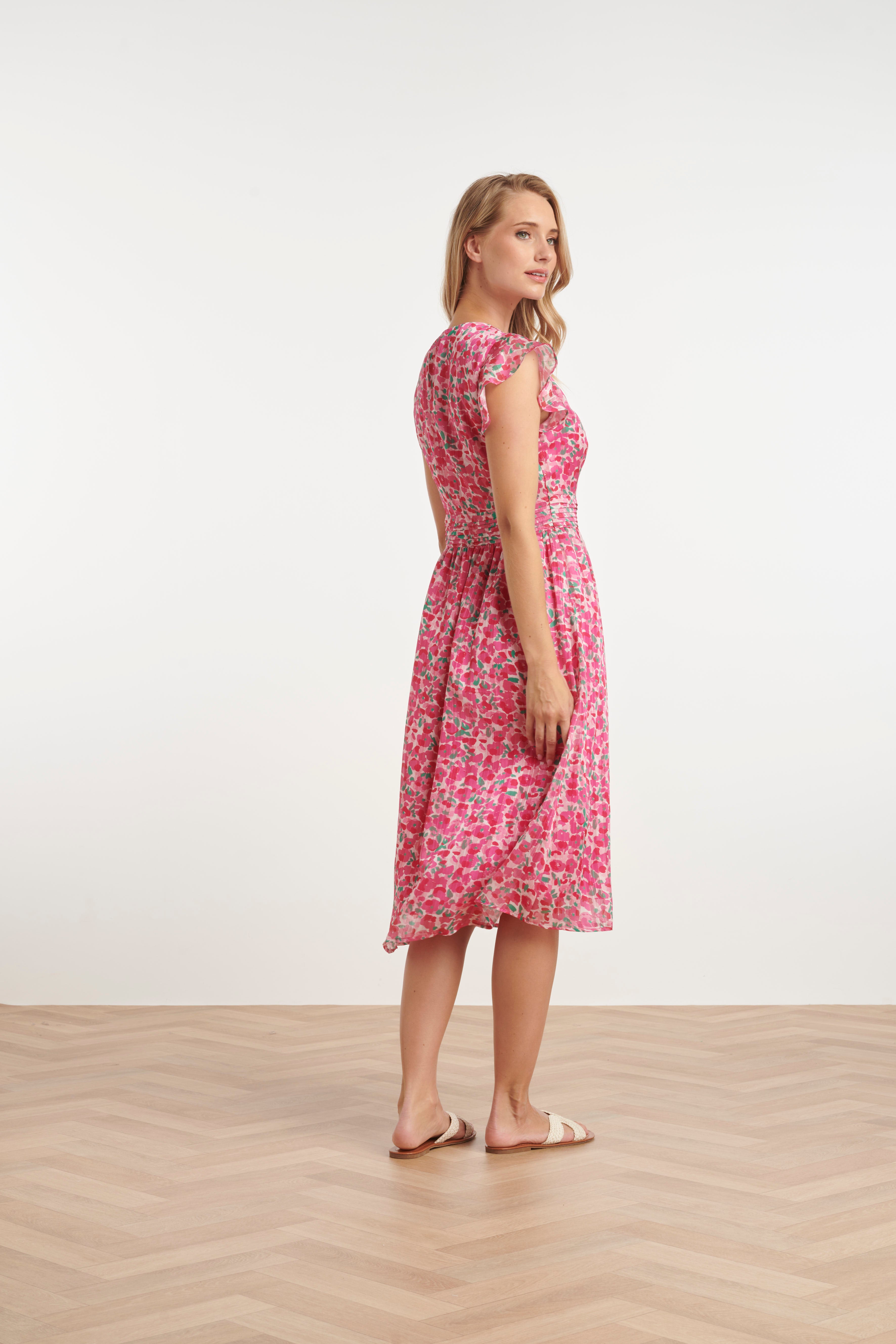 25344, Jurken | Fuchsia - Muticolour