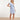 25348, Jurken | Light Blue - White