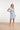 25348, Jurken | Light Blue - White