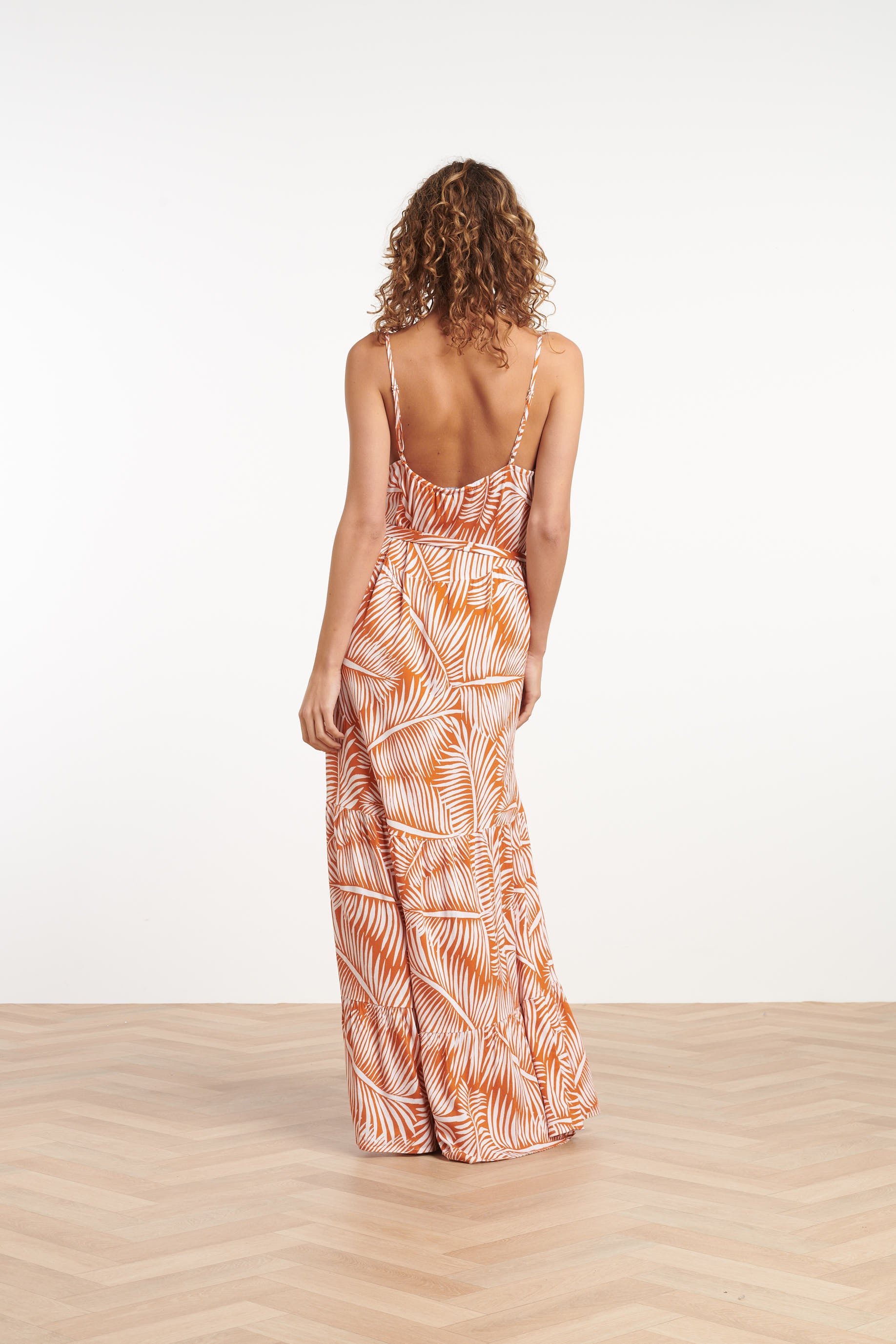 25352, Jurken | Brique-Offwhite