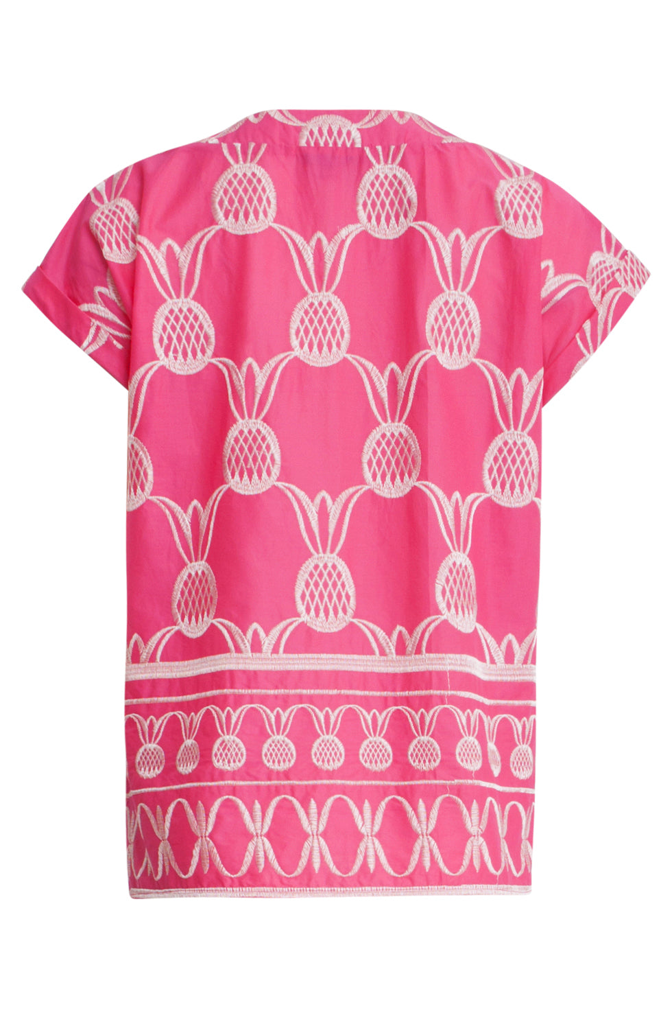 25359, Tops | Fuchsia-White