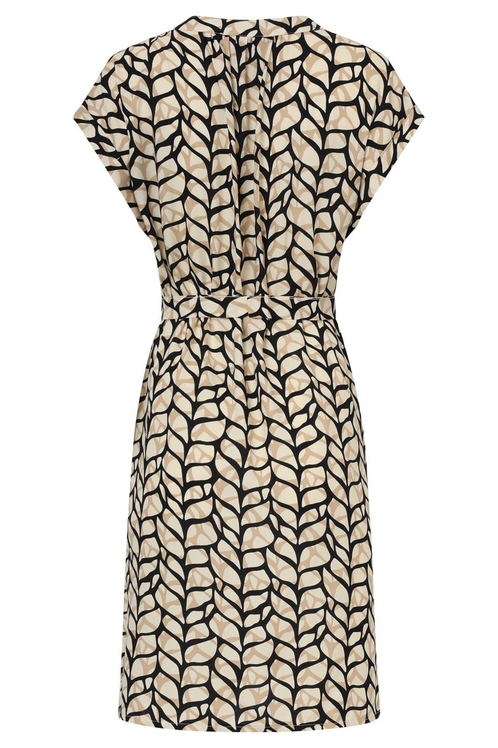25416, Jurken | Sand-Black