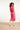 25501 Smashed Lemon Damesgebreide Midi Jurk | Cerise